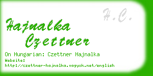 hajnalka czettner business card